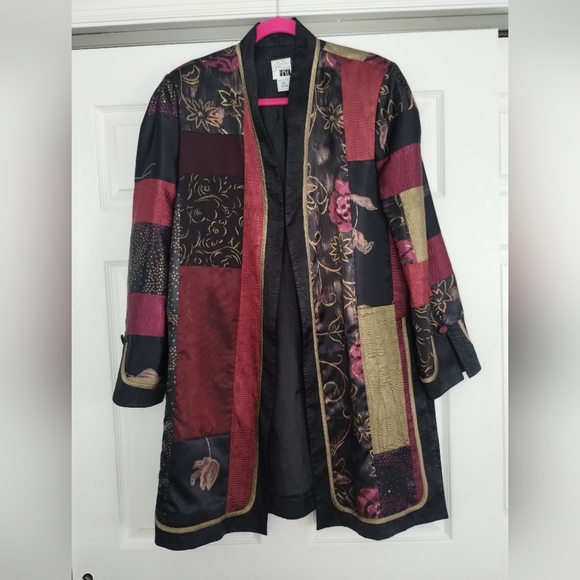 Jeanne Marc Jackets & Blazers - Jeanne Marc Vintage Printed Patchwork Duster Jacket Kimono